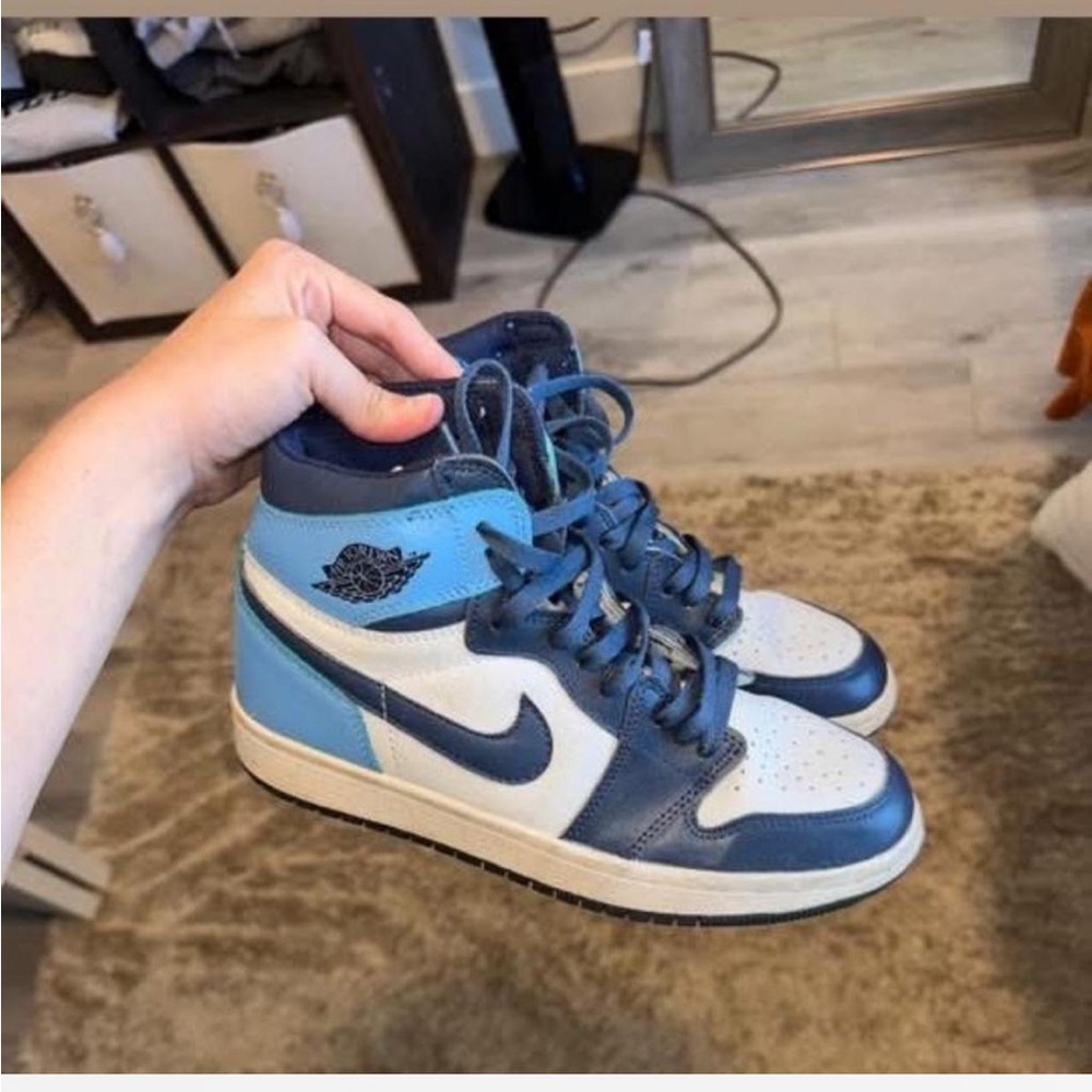Jordan Athletic Shoes - Blue and White